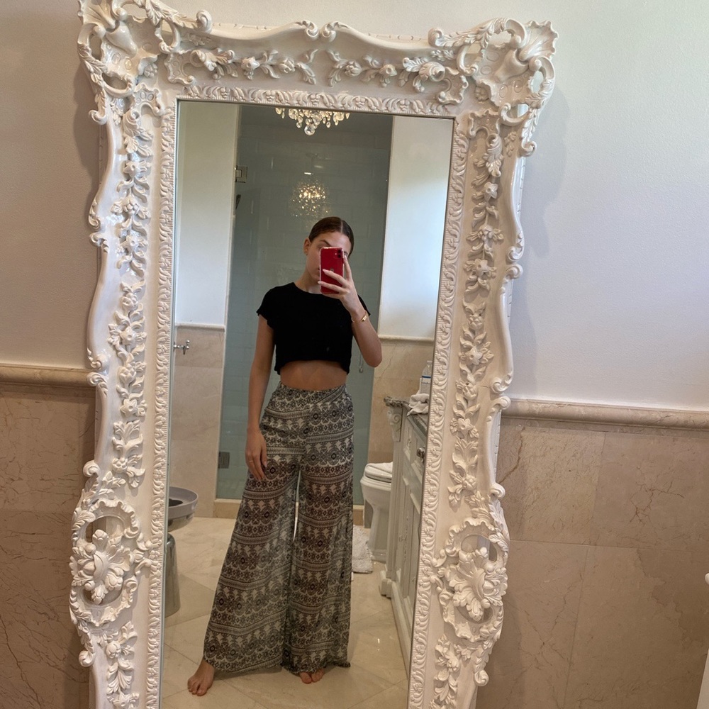 sheer pants w built in shorts